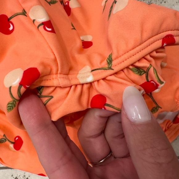 Janie and Jack Baby Smocked Cherry Swimsuit Bubble - Picture 5 of 5